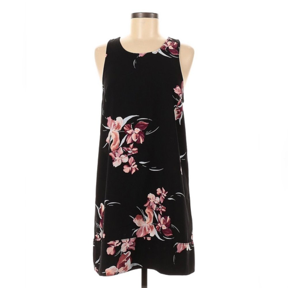 EUC Leith Black Floral Dress